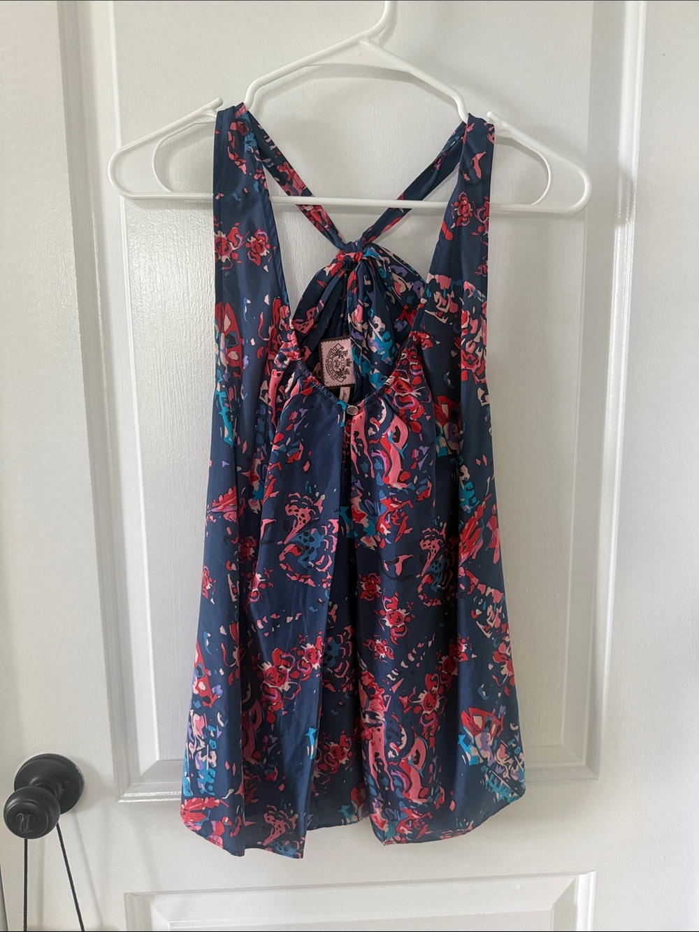 Juicy couture floral shirt with back bow